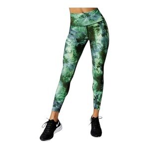 Carbon38 Green Tie Dye Leggings Size Small